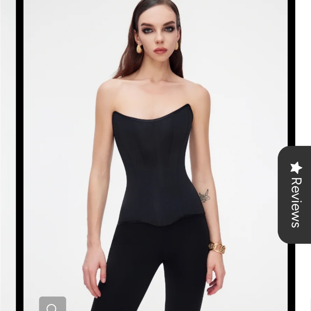 Stylish Black Perfect Corest Lace-Up Corset Size M